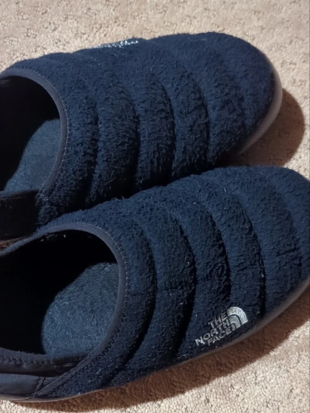 The North Face Black Fleece Quilted Slip-On Indoor Clog Men's Size 9
